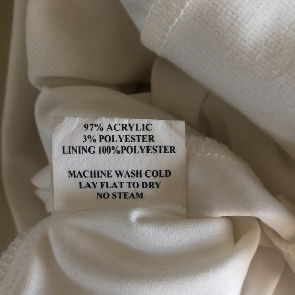 Ruby Rox Cream Colored Lined Sleeveless Dress with Gold Beads. Size 13 - Picture 11 of 12